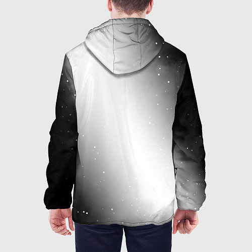 Мужская куртка Thousand Foot Krutch glitch на светлом фоне вертик / 3D-Белый – фото 4