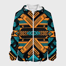 Мужская куртка Геометрический узор в стиле ацтеков