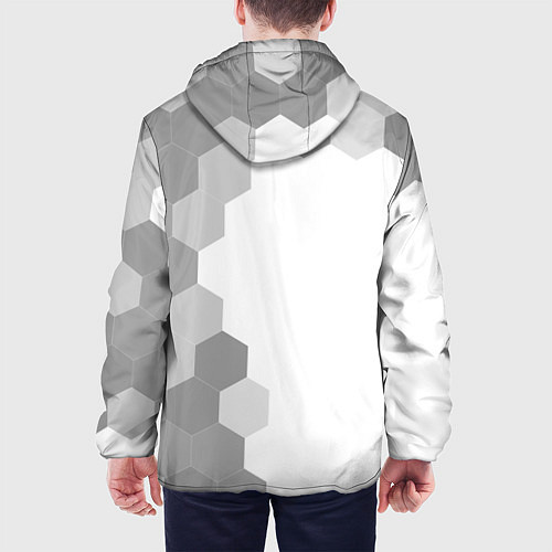 Мужская куртка Destiny glitch на светлом фоне по-вертикали / 3D-Белый – фото 4
