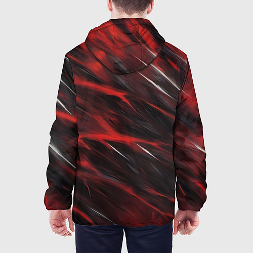 Мужская куртка Красный шторм / 3D-Черный – фото 4