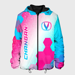 Мужская куртка Changan neon gradient style вертикально