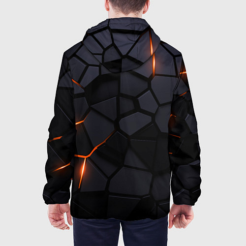 Мужская куртка Renault - плиты с эффектом свечения / 3D-Черный – фото 4