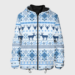 Мужская куртка Blue sweater with reindeer