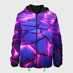Мужская куртка Неоновые фиолетовые камни со свечением