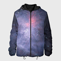 Куртка с капюшоном мужская Космические брызги, цвет: 3D-черный