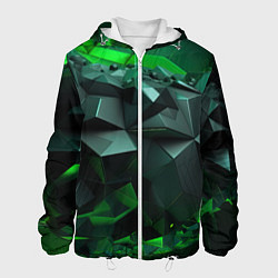 Мужская куртка Зеленый океан абстракции