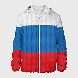 Мужская куртка Вязаный российский флаг