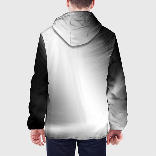 Мужская куртка Motorhead glitch на светлом фоне по-вертикали / 3D-Белый – фото 4