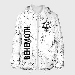 Мужская куртка Behemoth glitch на светлом фоне вертикально