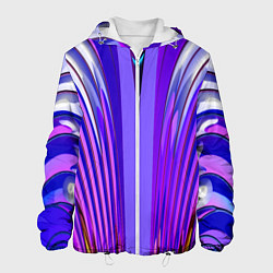 Мужская куртка Фиолетовые линии и полосы