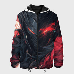Куртка с капюшоном мужская Воин Ярости, цвет: 3D-черный