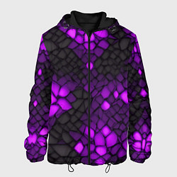 Мужская куртка Фиолетовый трескающийся камень