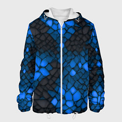 Мужская куртка Синий трескающийся камень