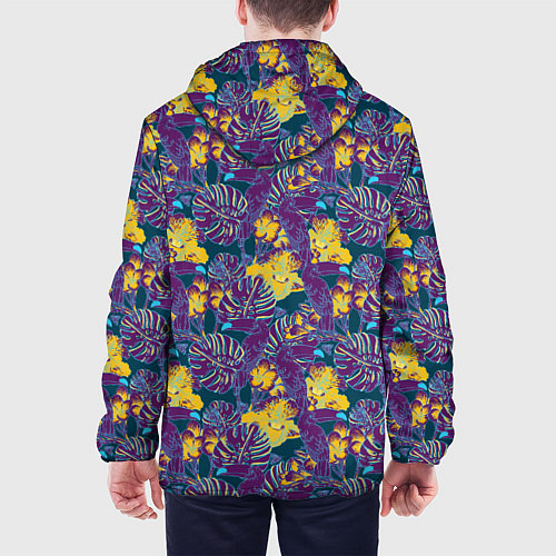 Мужская куртка Тропический тукан / 3D-Черный – фото 4