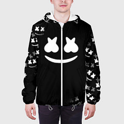 Куртка с капюшоном мужская Marshmello black collection, цвет: 3D-белый — фото 2