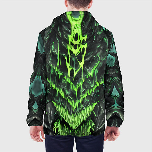 Мужская куртка Green slime / 3D-Белый – фото 4