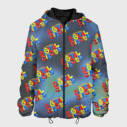Куртка с капюшоном мужская The amazing digital circus pattern, цвет: 3D-черный