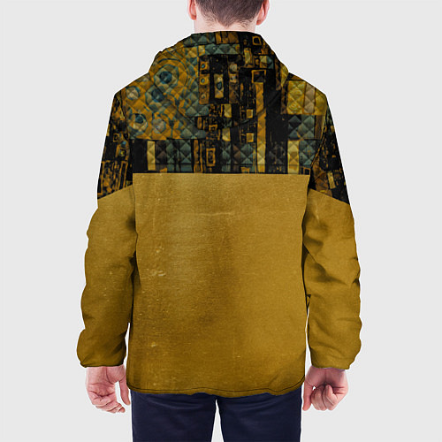 Мужская куртка Стёжка: золото Климта / 3D-Черный – фото 4