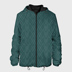Мужская куртка Зелёный геометричные линии