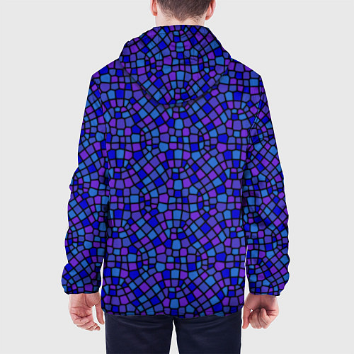 Мужская куртка Паттерн витражной мозаики / 3D-Черный – фото 4