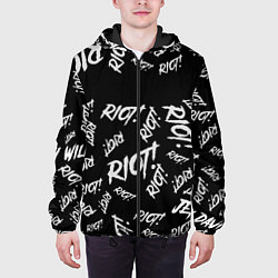 Куртка с капюшоном мужская Paramore alllogo, цвет: 3D-черный — фото 2