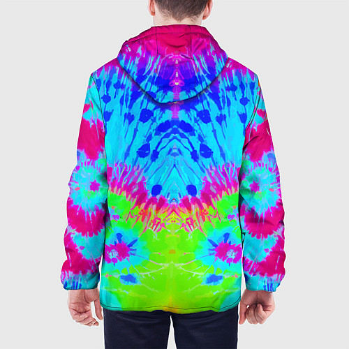 Мужская куртка Tie-Dye abstraction / 3D-Белый – фото 4