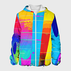 Мужская куртка Цветная абстракция - поп арт