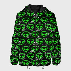 Куртка с капюшоном мужская Super alien, цвет: 3D-черный