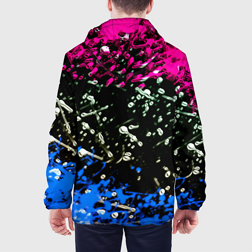 Мужская куртка Marshmello неоновый краски / 3D-Черный – фото 4