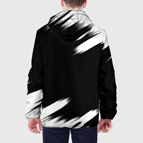 Мужская куртка Кс абстрактные краски текстура / 3D-Белый – фото 4