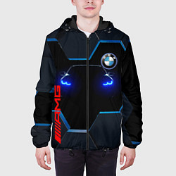 Куртка с капюшоном мужская Тень BMW, цвет: 3D-черный — фото 2