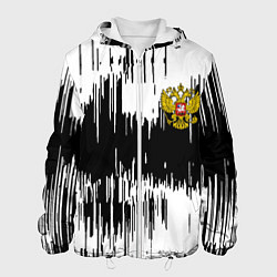Мужская куртка Россия герб штриховка