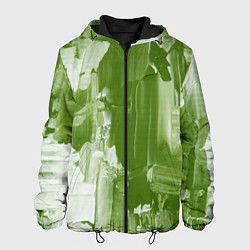 Мужская куртка Текстура белой и зелёной краски