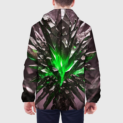 Мужская куртка Драгоценный камень зелёный / 3D-Белый – фото 4