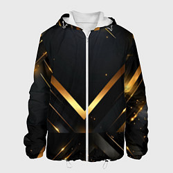 Мужская куртка Gold luxury black abstract