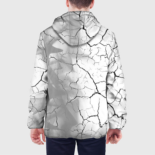 Мужская куртка Palworld glitch на светлом фоне по-вертикали / 3D-Белый – фото 4