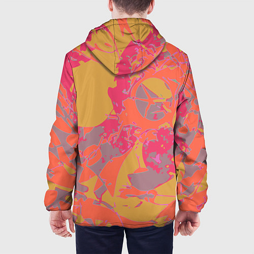 Мужская куртка Цветной яркий камуфляж / 3D-Белый – фото 4