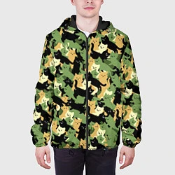 Куртка с капюшоном мужская Котофляж, цвет: 3D-черный — фото 2