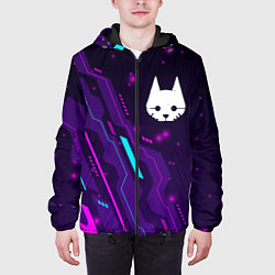 Куртка с капюшоном мужская Stray neon gaming, цвет: 3D-черный — фото 2
