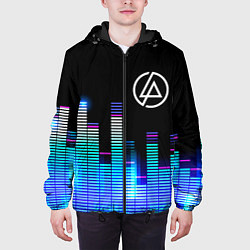 Куртка с капюшоном мужская Linkin Park эквалайзер, цвет: 3D-черный — фото 2