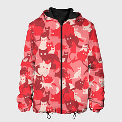 Мужская куртка Розовый кошачий комуфляж