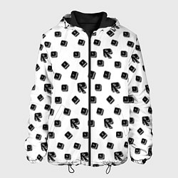 Куртка с капюшоном мужская Roblox pattern, цвет: 3D-черный