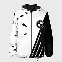 Куртка с капюшоном мужская BMW geometry sport car, цвет: 3D-черный