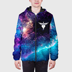 Куртка с капюшоном мужская Bon Jovi space rock, цвет: 3D-черный — фото 2