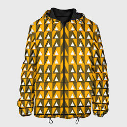 Мужская куртка Узор из треугольников жёлтый