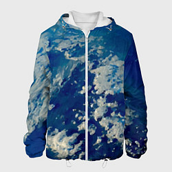 Куртка с капюшоном мужская Небо Земли - star dust, цвет: 3D-белый