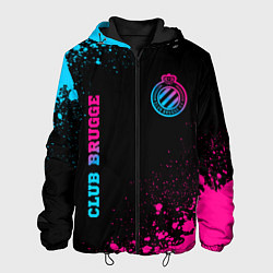 Мужская куртка Club Brugge - neon gradient вертикально