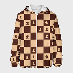 Мужская куртка Коричневая шахматная доска