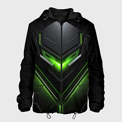 Мужская куртка Green and black abstract style