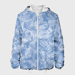 Куртка с капюшоном мужская Текстура лед, цвет: 3D-белый